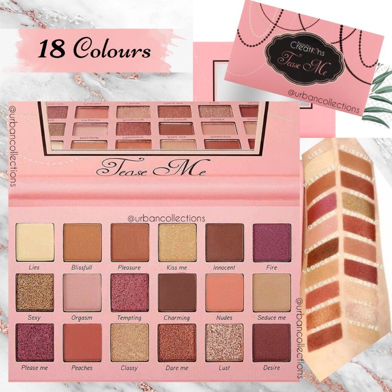 Beauty Creation Tease Me Eyeshadow Palette Gliter (FREE BUBLE WRAP)