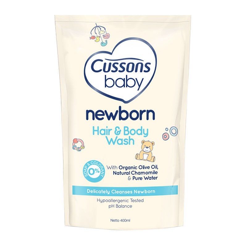 Cussons Newborn Hair And Body Wash Refill 400ml