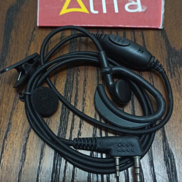 Handsfree Earphone Earset untuk Radio Kenwood & Radio HT Merk China