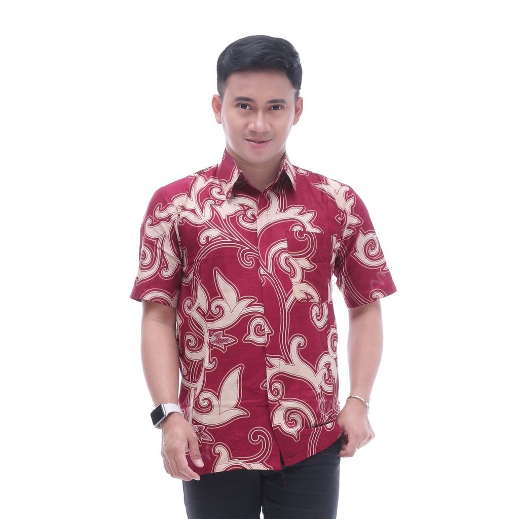 KEMEJA BATIK RIANI LENGAN PENDEK