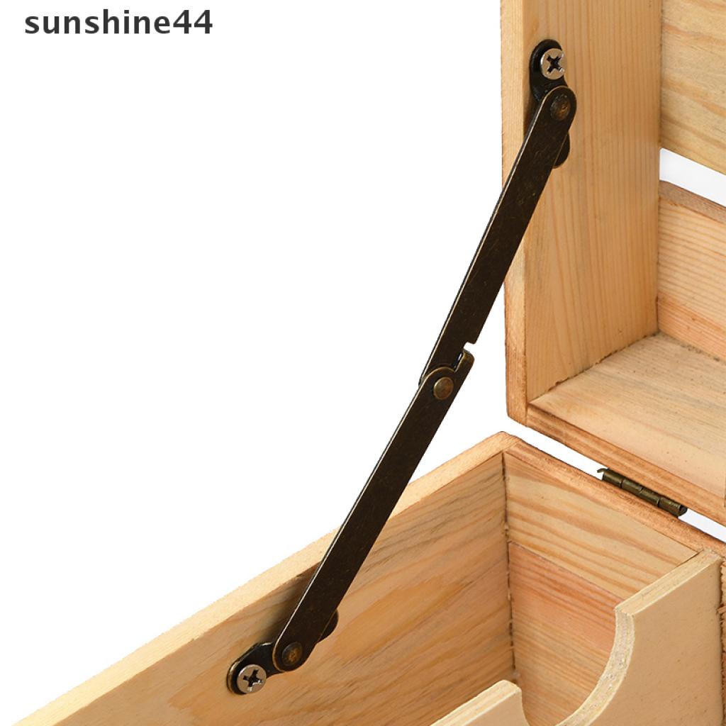 Sunshine 2PCS Engsel Besi Antik Warna Perunggu Untuk Dekorasi Kotak Furnitur