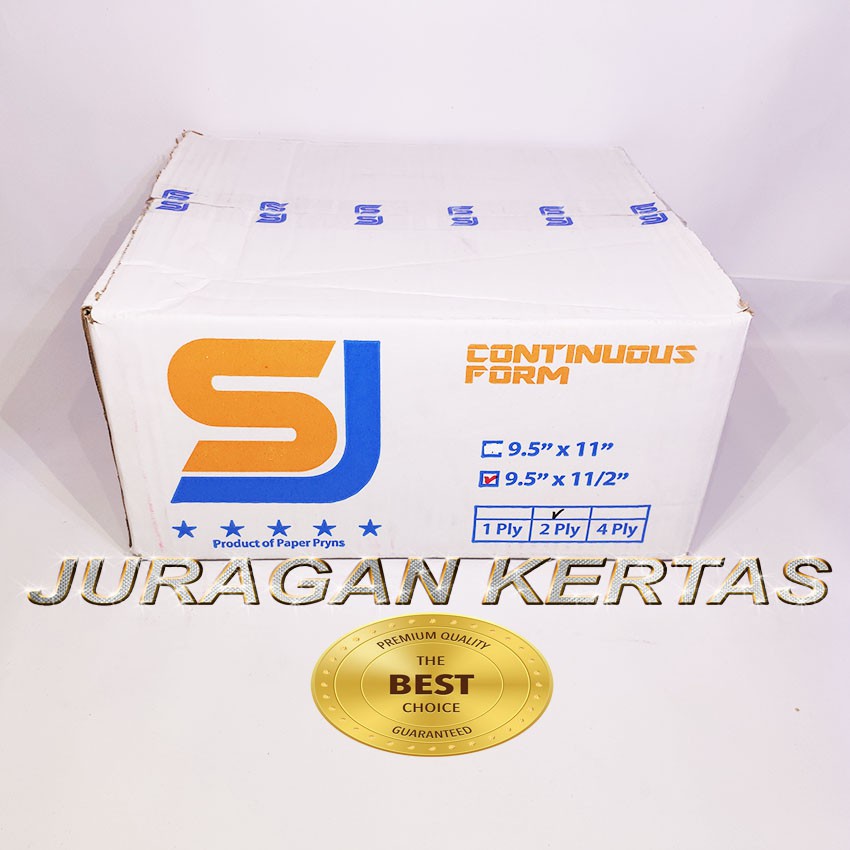 

CONTINUOUS FORM 9.5 X 11/2 2PLY SJ STANDAR PRS - BAGI 2