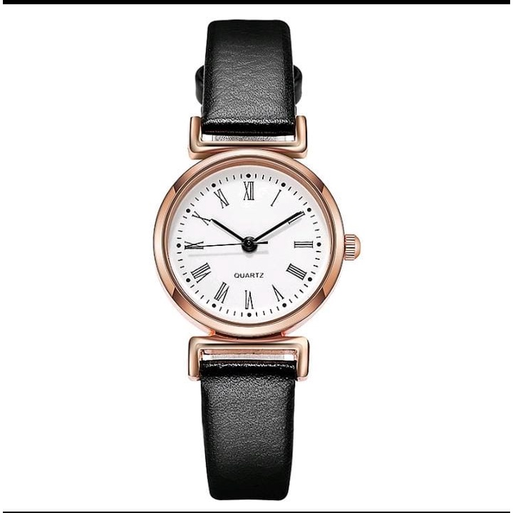 Jam Tangan Wanita Kecil Analog Quartz Dengan Strap PU Leather (013PU)