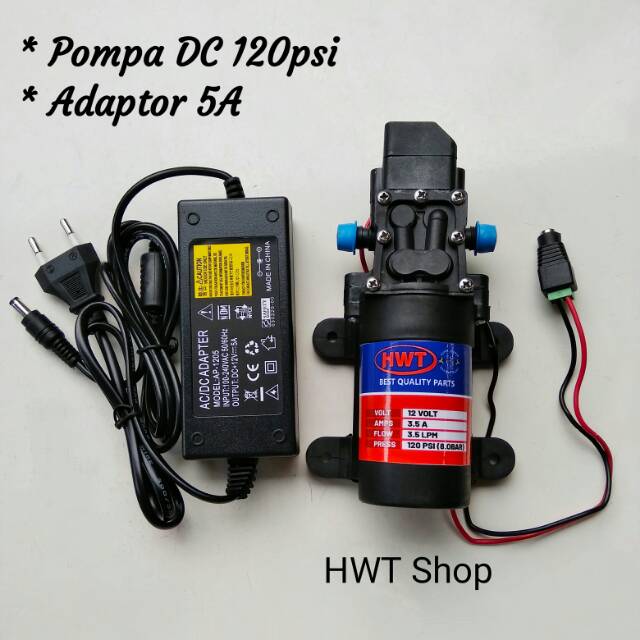 Pompa Air DC 12V Dinamo Pompa Air Steam Power Sprayer