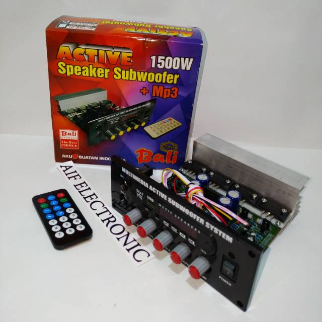 Kit Amplifier Speaker active subwoofer plus Mp3 PMPO 1500W