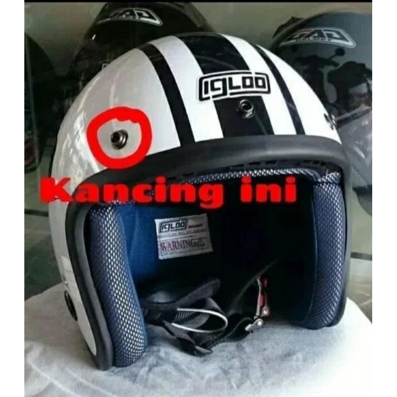 PET Helm Bogo Pendek Hitam RETRO TOPI KLASIK Vespa Matic Classic