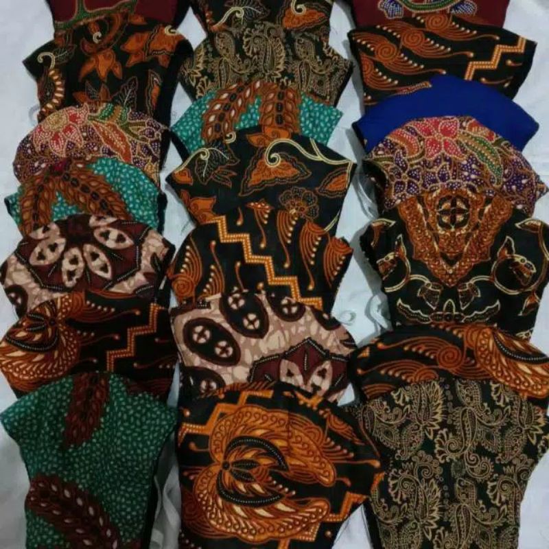 Masker Motif Batik,Masker Batik,Masker Lucu