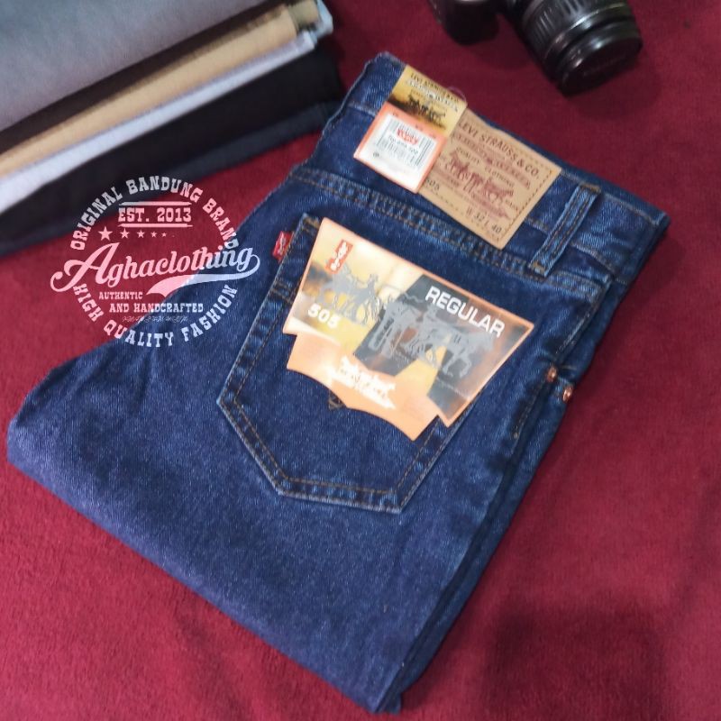 Celana Jeans Pria Standar | Jeans Reguler Aghaclothing Premium Cowo | celana panjang jeans pria