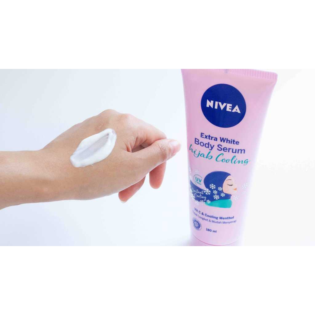 NIVEA Extra White Body Serum Hijab Cooling 180ml