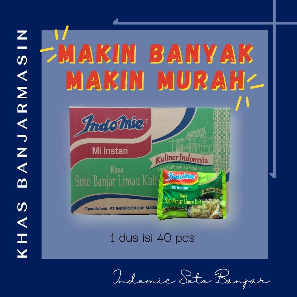 

[KARTON] INDOMIE Kuah SOTO BANJAR LIMAU KUIT Khas Kalimantan Selatan