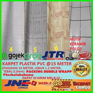  Jual  Karpet Plastik Vinyl 1  ROLL 15 meter  Untuk Alas  