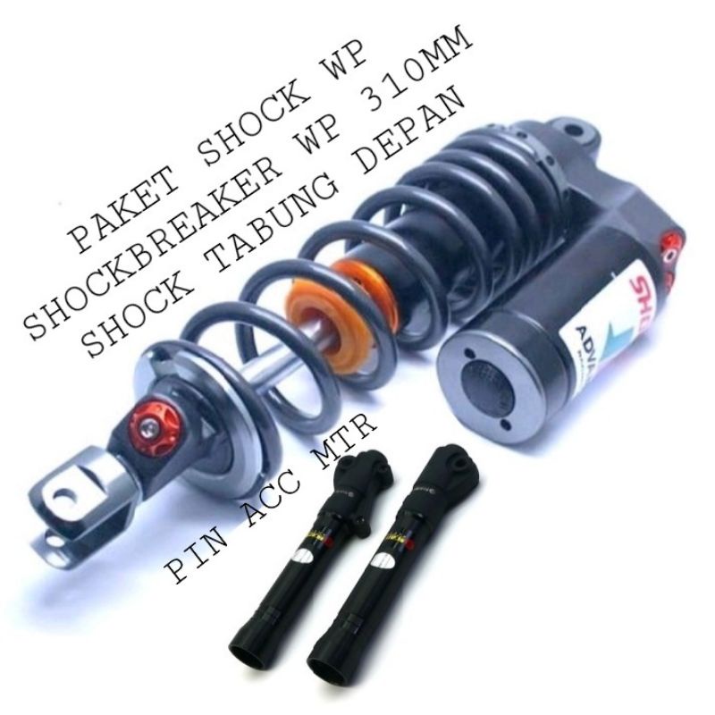 Paket variasi motor Shockbreaker Depan + Belakang Untuk Motor Beat/mio/Vario110/ukuran shock 310mm