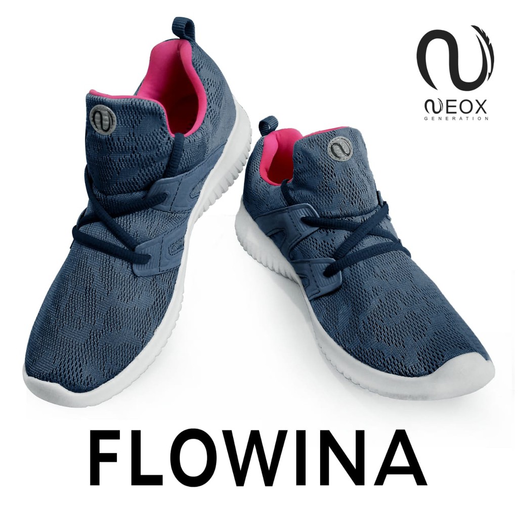 Sepatu Wanita Terbaru Neox FLOWINA BIRU BELI 2 DOUBLE DISKON