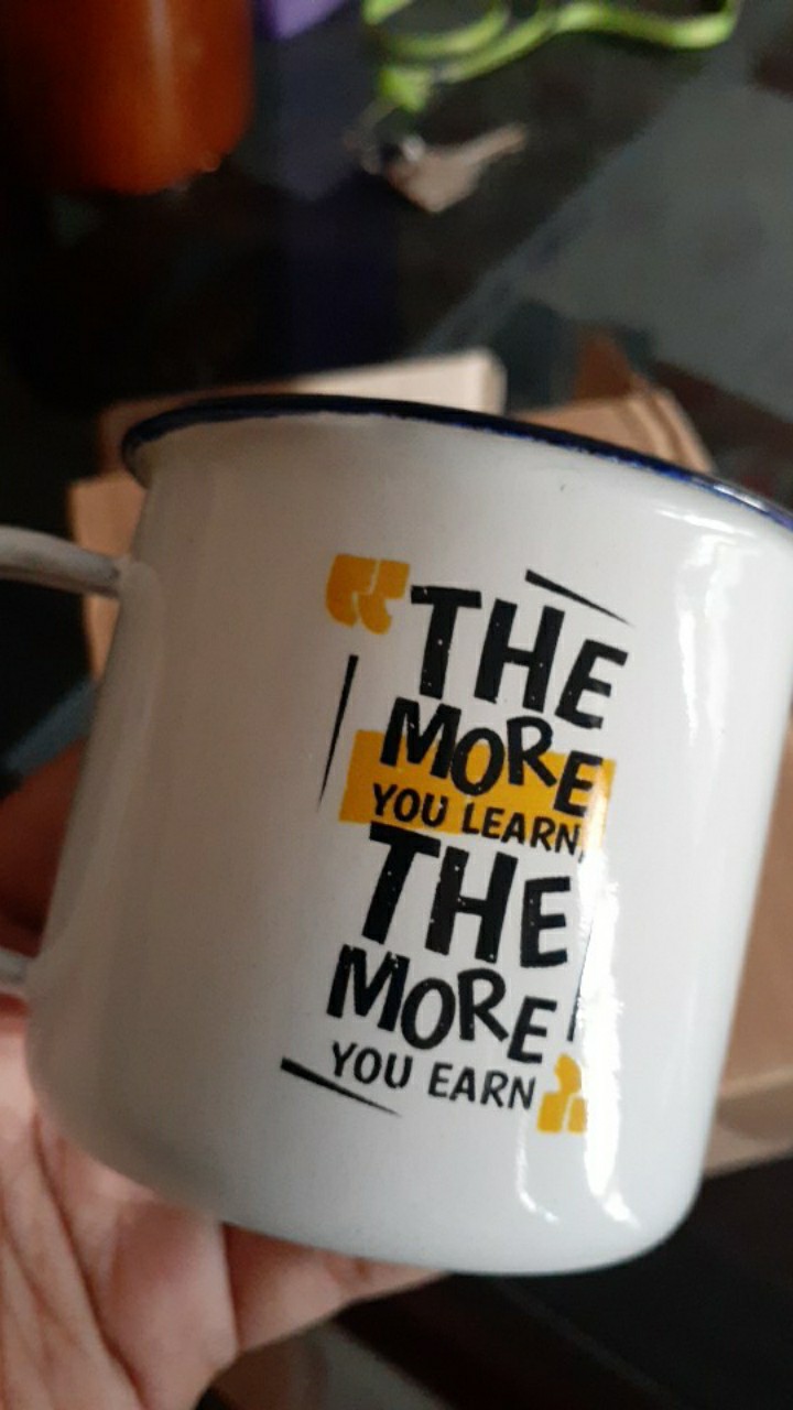 Gelas/cangkir Klasik Enamel 6,8cm Kemping Series