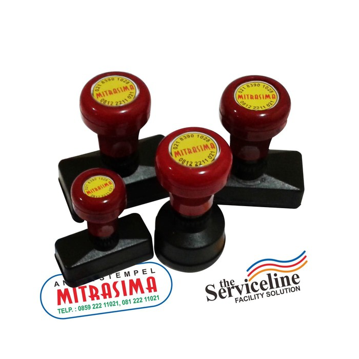 

Stempel otomatis / Stempel warna 4 Warna ukuran standar