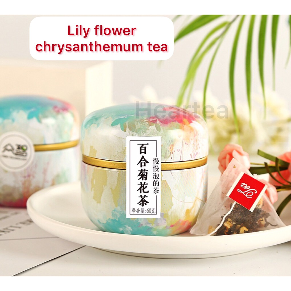 

FLOWER TEA / TISANE TEA / TEH HERBAL-LILY CHRYSANTHEMUM TEA (15 PACK)百合菊花茶