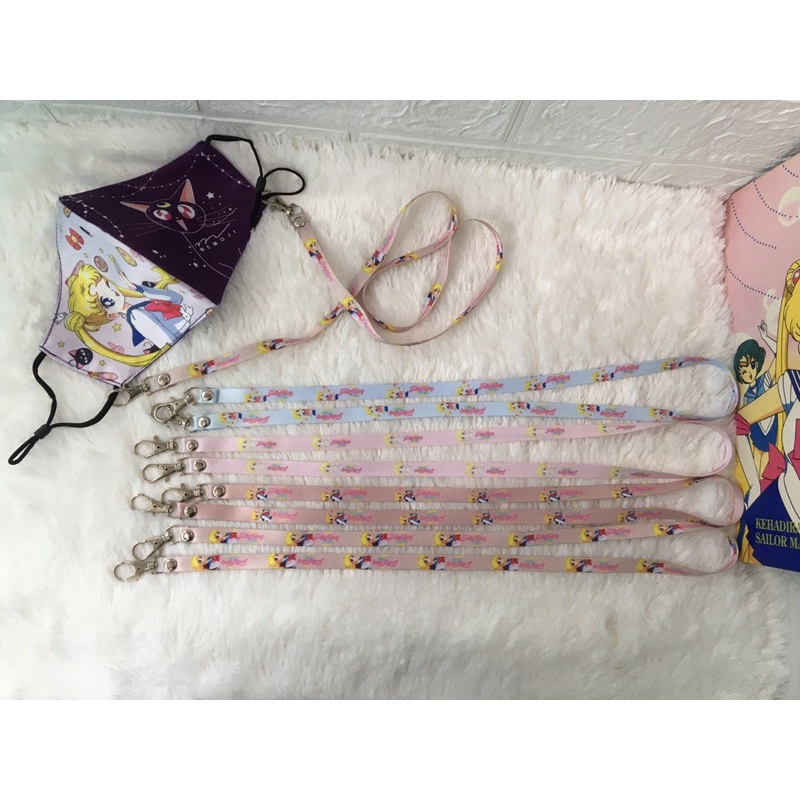 Sailor Moon Tali Kalung Strap Masker  Kacamata Sailor Moon Sailormoon