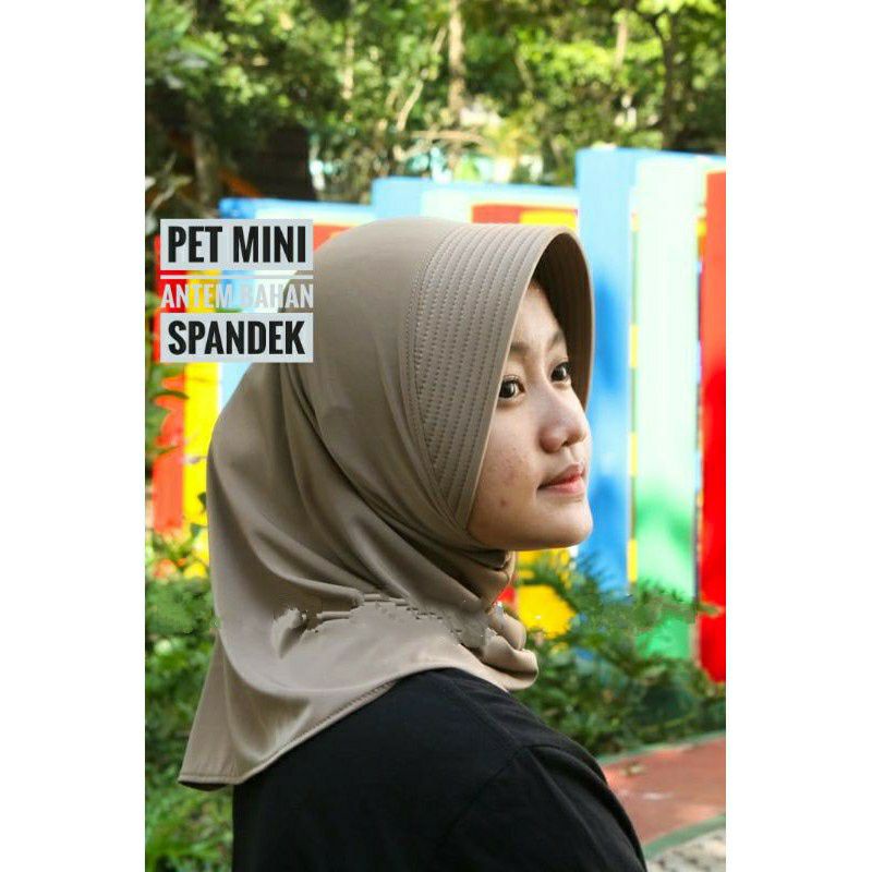 Hijab Instan Pet Mini / Krudung Sport / Voli / Pramuka / Harian / Senam / Kerudung Simple Style Elegant Mewah Dan Menawan