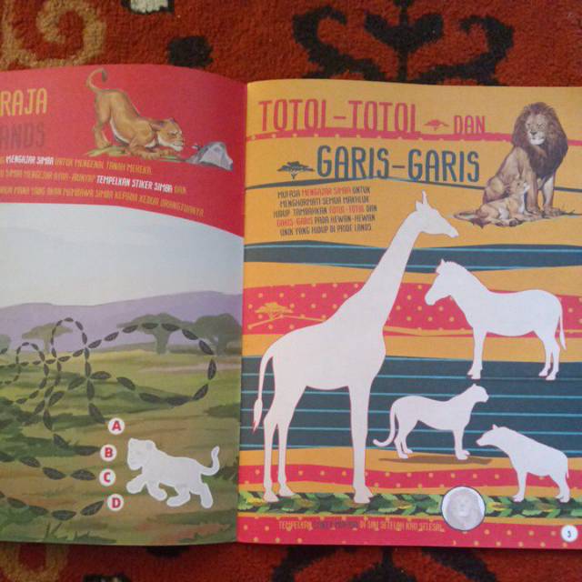 Disney The Lion King - Buku sticker dan permainan