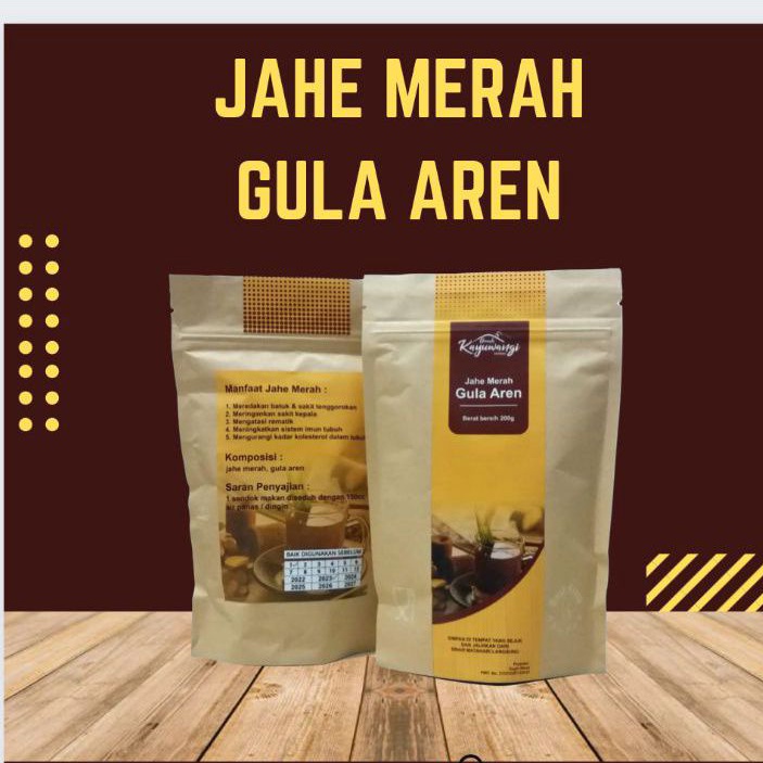 

Jahe merah serbuk instan gula aren kemasan 1kg