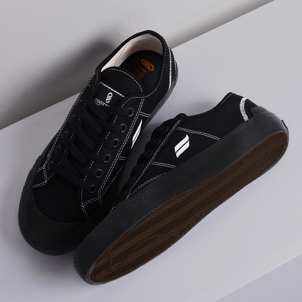 SCOTT FULLBLACK |ManNeedMe x FSTP| Sepatu Sneakers Pria Vulcanized ORI