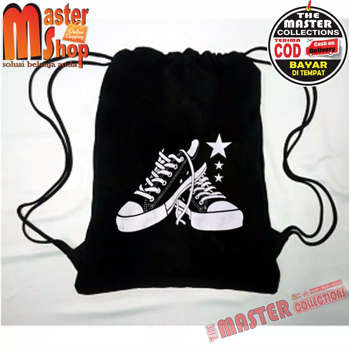 Tas Serut Sepatu / Drawstring / Tas Tali / Tas Stringbag Gym Olahraga ( MURAH BISA COD )