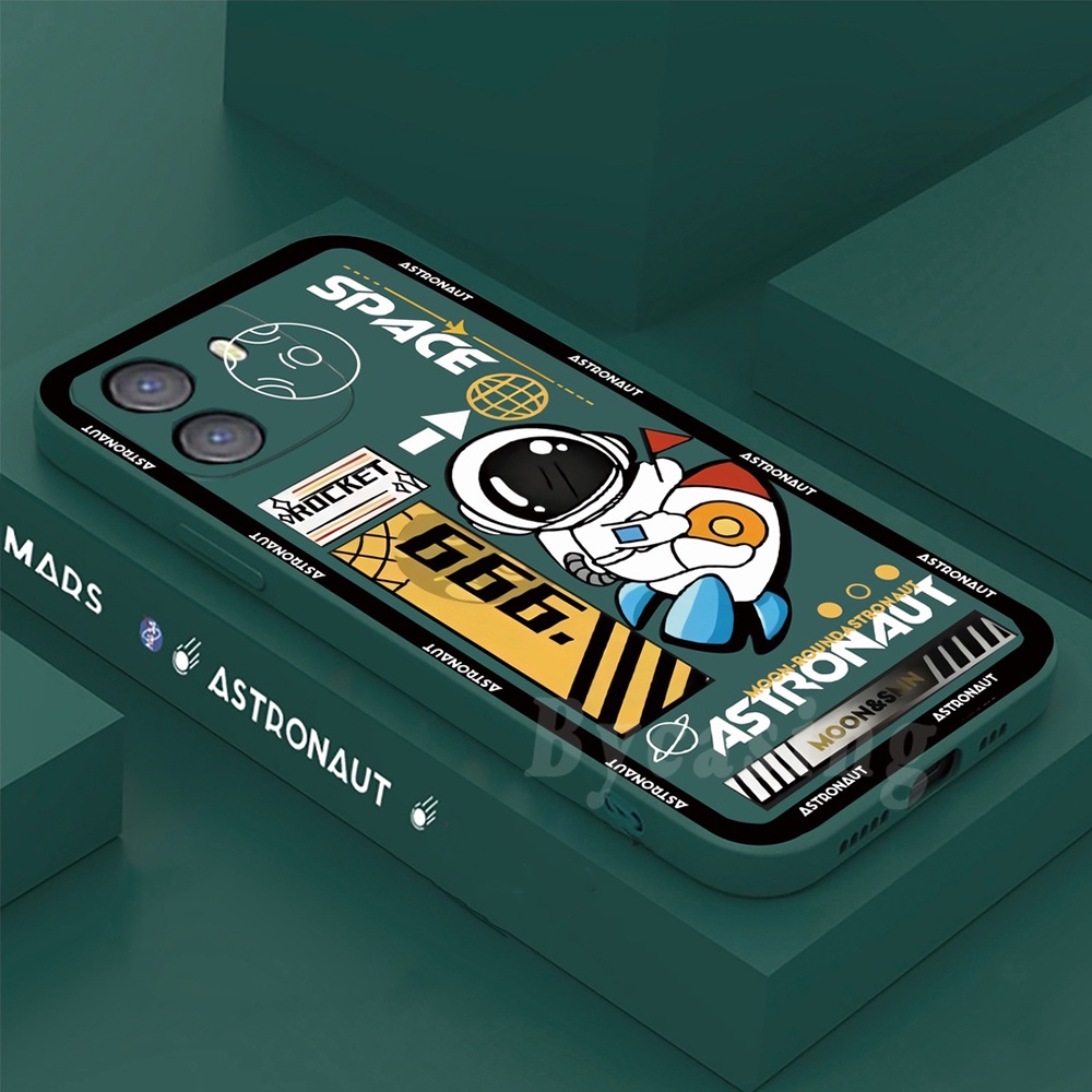 Soft Case TPU Desain Rocket Untuk OPPO A57 2022 A77S A15 A15s A16 A16K A55 A95 A54 A53 A12 A5S A7 A3S A31 A52 A92 A94 A37 F9 A1K A74 Reno 5F 4F Reno 8 Reno 7