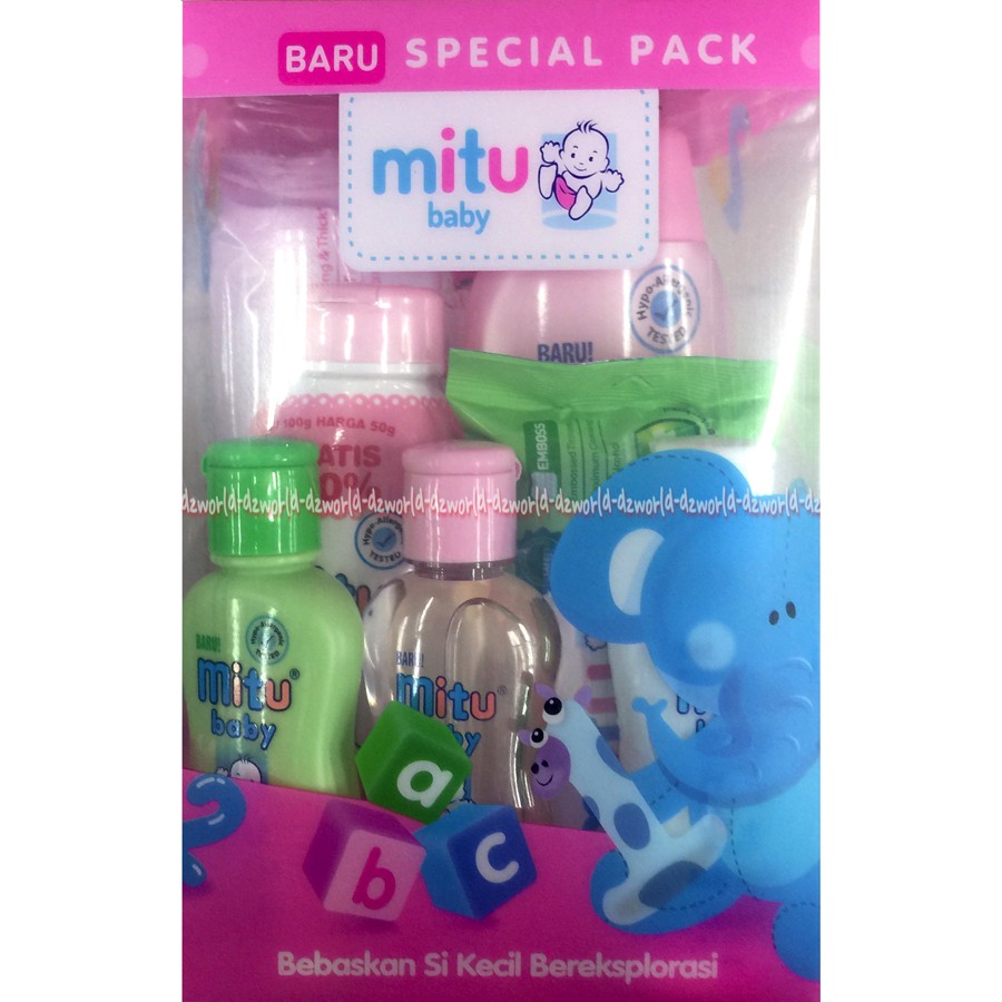 Mitu Baby Pink Biru Blue Special Pack baby gift set bayi Ide Kado Bayi Cewek Cowok