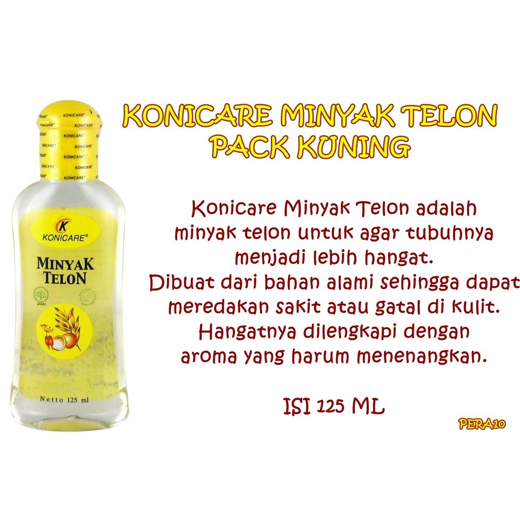 PERA10 KONICARE MINYAK TELON PACK KUNING exp 08/2024