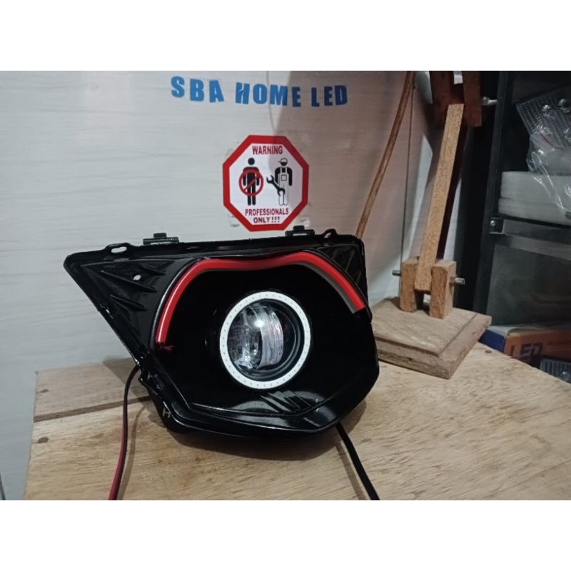 custom headlamp jupiter mx old alis dan lampu tembak u7 cahaya lebar