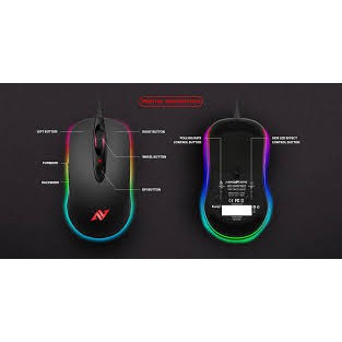 Mouse gaming abkoncore A530 RGB |Pixart PMW 3325 | Omron | 4000DPI | MCU