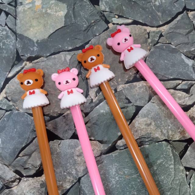 

SALE STOCK ISI 12 PCS Pulpen Karakter Rilakuma Dress Lucu