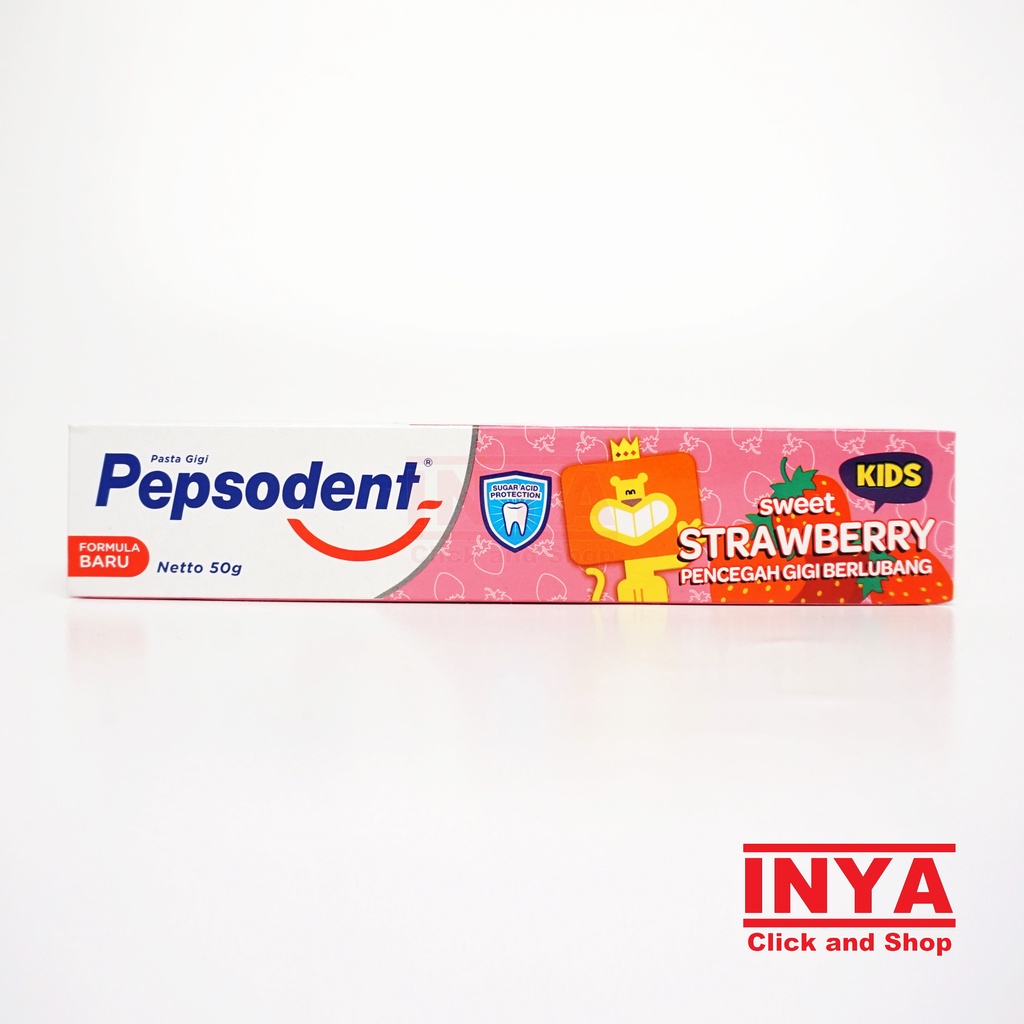 PEPSODENT KIDS SWEET STRAWBERRY 50gr - Pasta Gigi Anak - Odol