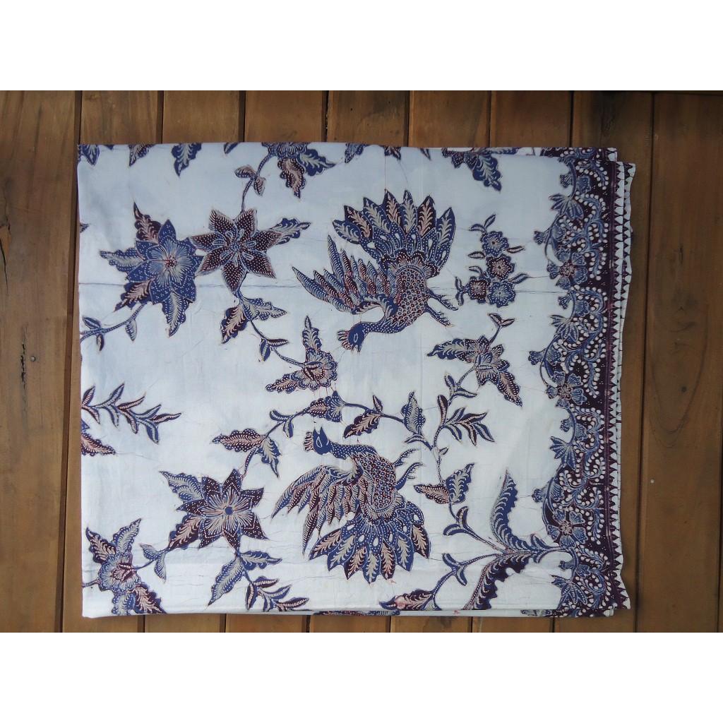 Batik Tulis Lasem Bledak Putih Motif Burung Primis GR