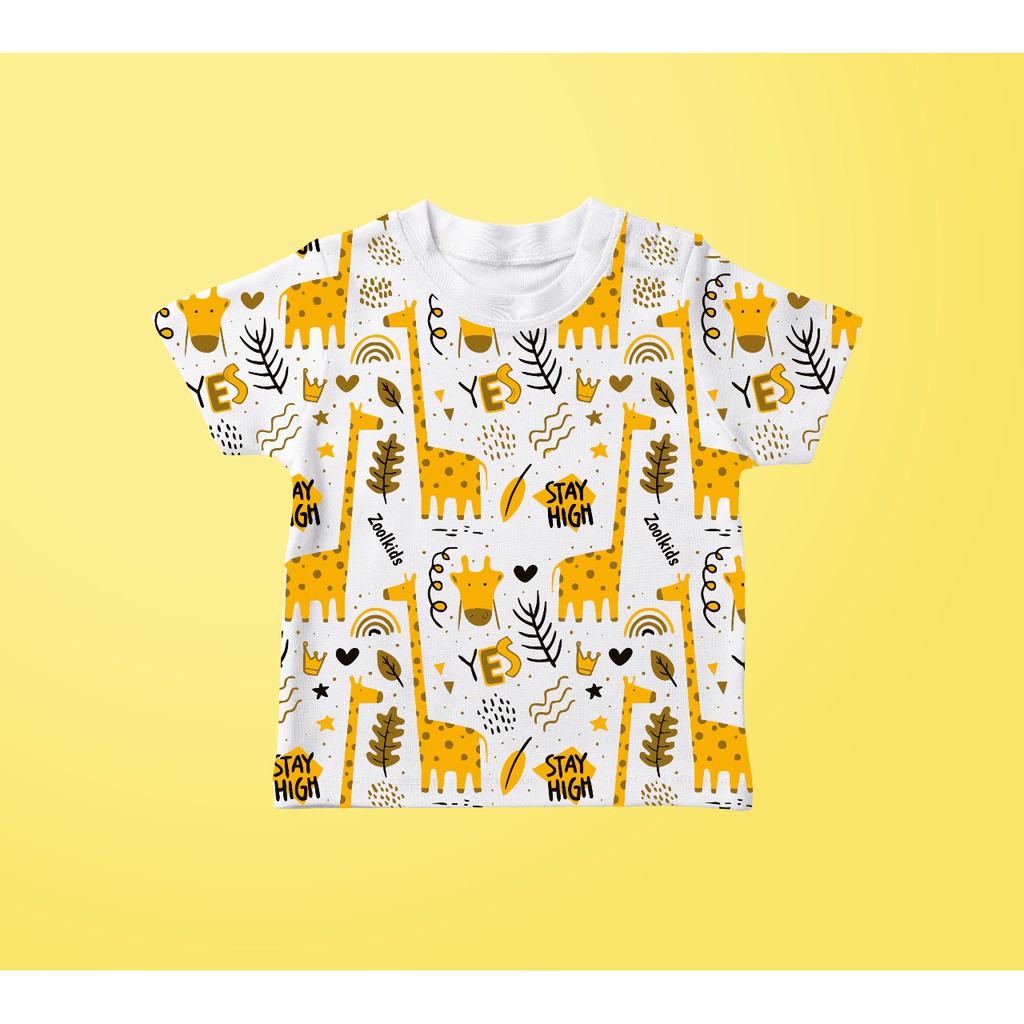 Kaos Doodle Anak Azura Baby Kids Kaos Anak Keren dan Lucu Warna Putih 1-6 Tahun