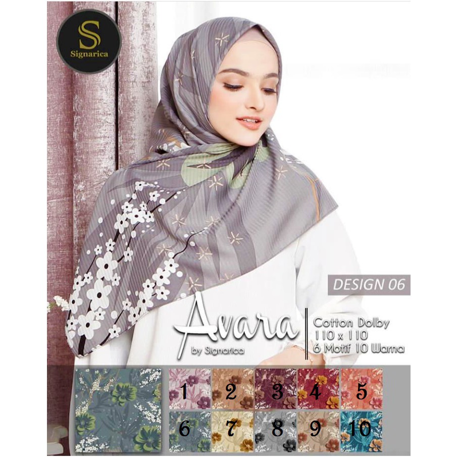 HIJAB SEGI EMPAT AVARA DESIGN #06 BY SIGNARICA