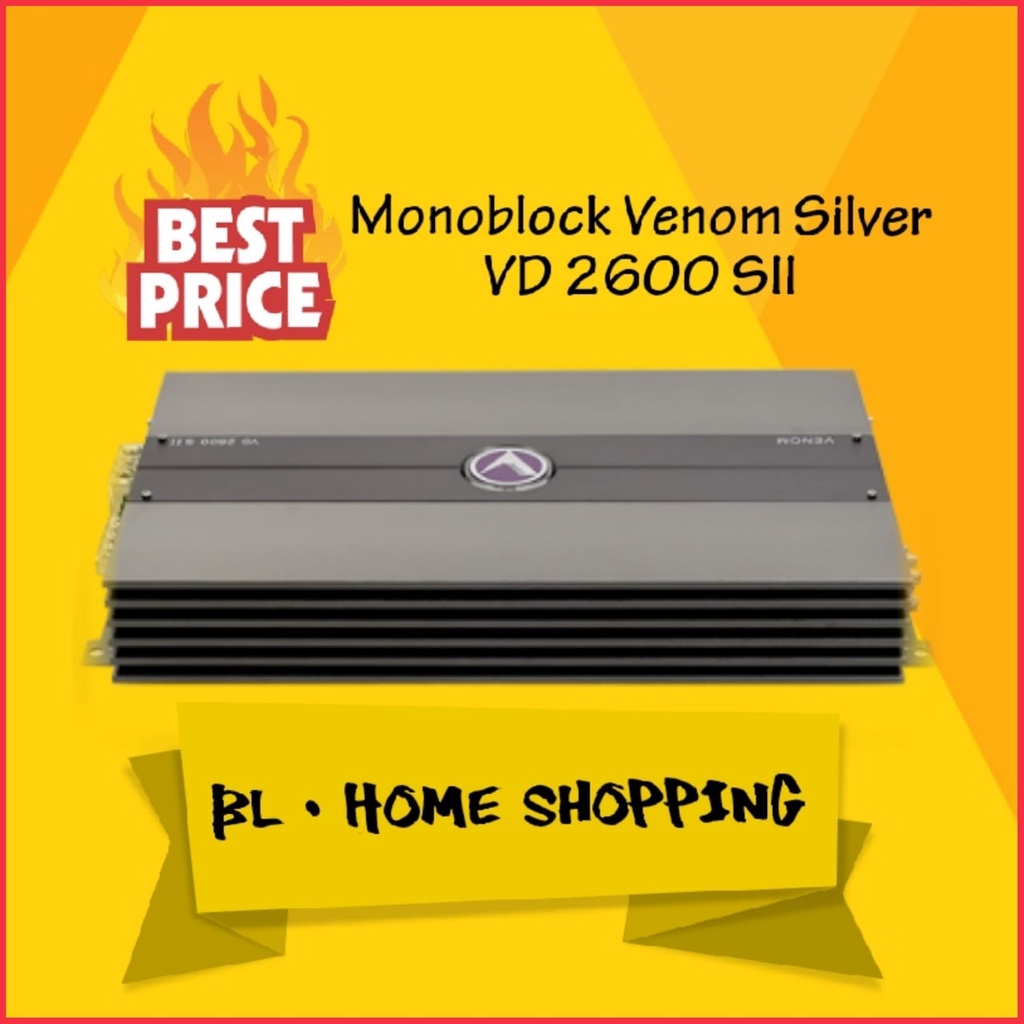 Monoblock Venom Silver VD2600SII Power Mono Venom Silver VD 2600 SII