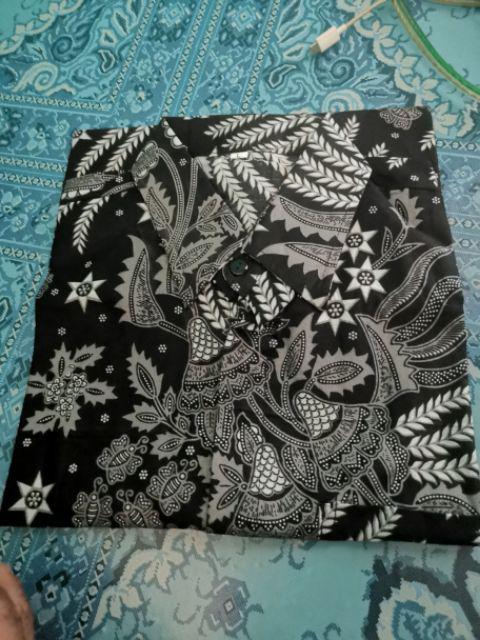 Bswart Batik Hrb026 Kenongo Hem Pendek Padi Pekalongan M L Xl Batik Pria Murah Modern Grosir