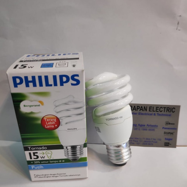 LAMPU TORNADO 15 watt PHILIPS / LAMPU SPIRAL 15 watt PHILIPS E27