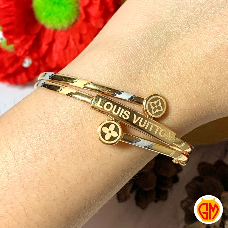 Gelang Kolong LV Dior Channel Hermes STW 300 6K Emas Tengahan UBS