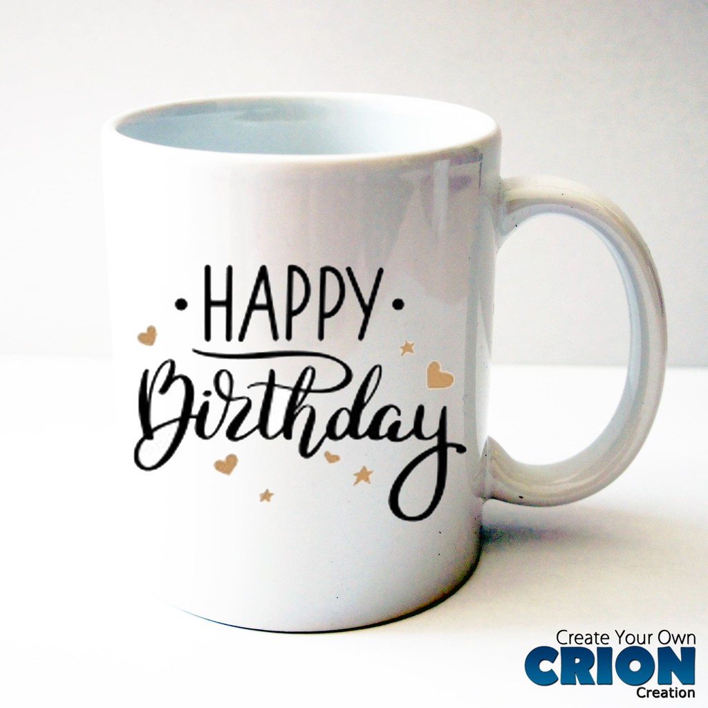 Gelas Mug Happy Birthday - Hadiah - Kado - By Crion