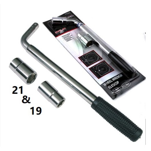 JS02 KUNCI RODA BAN SERBAGUNA L BISA PANJANG PENDEK UK BAUT 19 & 21 / KUNCI L BAN MOBIL