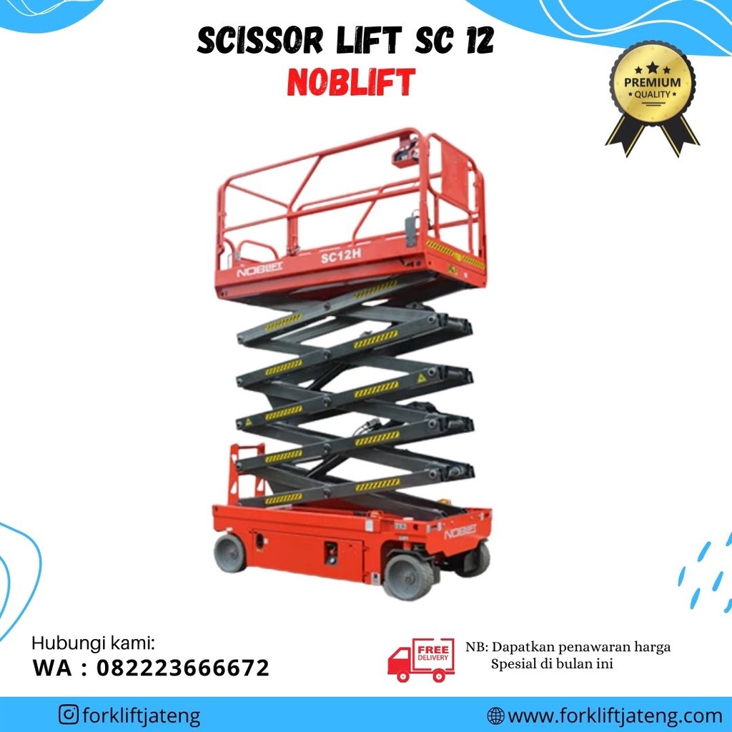 SCISSOR LIFT 12 METER NOBLIFT / SCISSOR LIFT SC 12H NOBLIFT