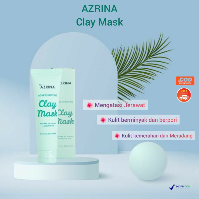 AZRINA ACNE PURIFYING  CLAY MASK || AZRINA Masker Jerawat