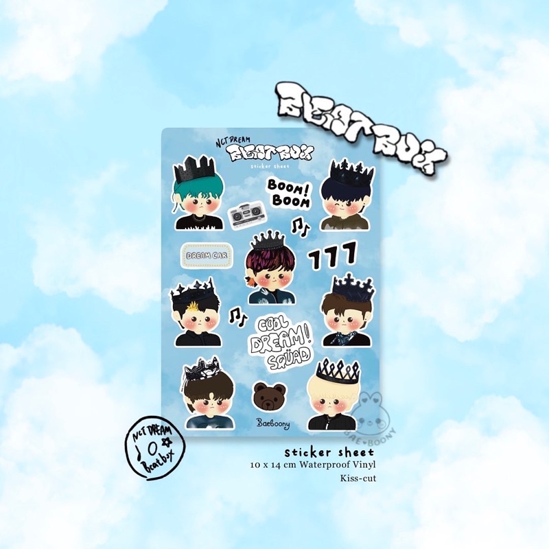 7Dream Beatbox Sticker Sheet by Baeboony