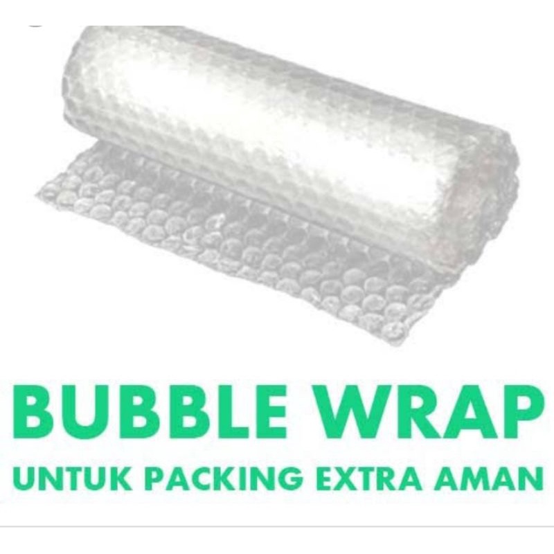 

TAMBAHAN BUBBLE WRAP UNTUK PELINDUNG KARDUS