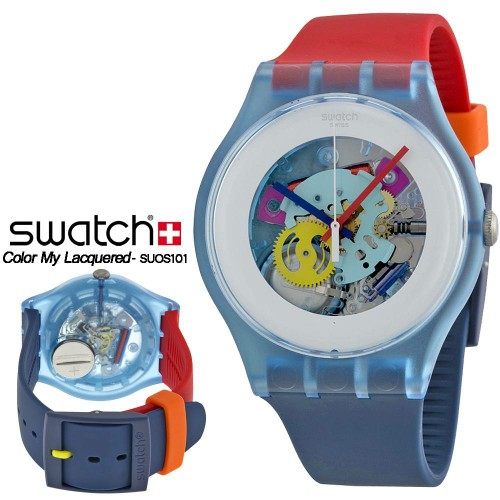 jam tangan / Watch_Id SWATCH ORIGINAL SUOS101 Color My Lacquered