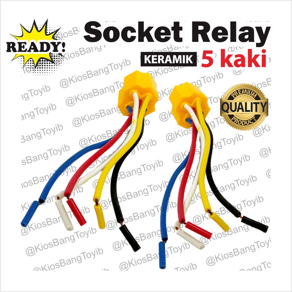 Socket Soket Rumah Cable Relay Klakson Lampu 4 Kaki 5 Kaki