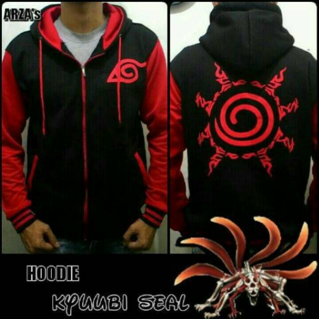 Jaket Hoodie Anime Kyubi Seal BEST SELLER