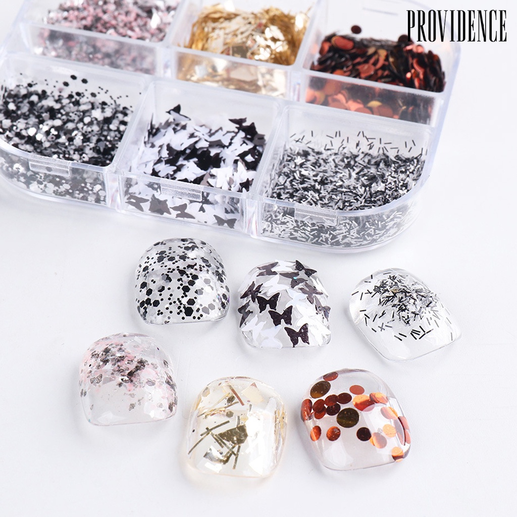 Providence 1 Box Nail Sequins Bright Reflective High Saturation Foils Luxury Nail Design Irregular Flakes for Manicure